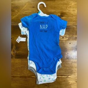 NWT Bundle of 3 Baby Onesies, size 3-6 months, smoke free home